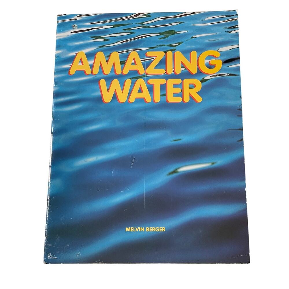1995 Amazing Water big book Paperback Melvin Berger educational student